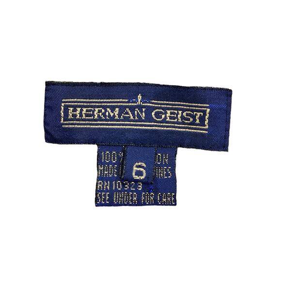 Vintage Herman Geist Blazer Women’s Size 6 Quilted Button Down Jacket Flowers - Picture 5 of 5